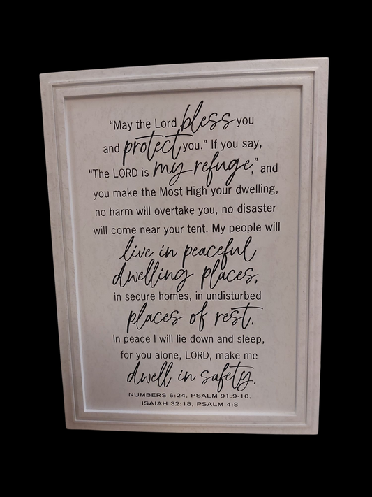 Plaque “May the Lord Bless and Keep You”