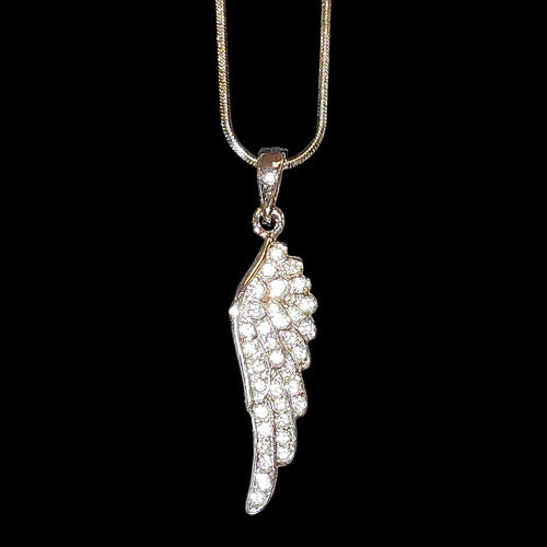 Angel Wing Crystal Necklace